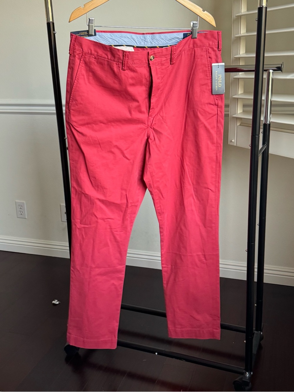 Polo Ralph Lauren Men's Straight-Fit Washed Stretch Chino Pants 38x32 Red NWT - Picture 2 of 10